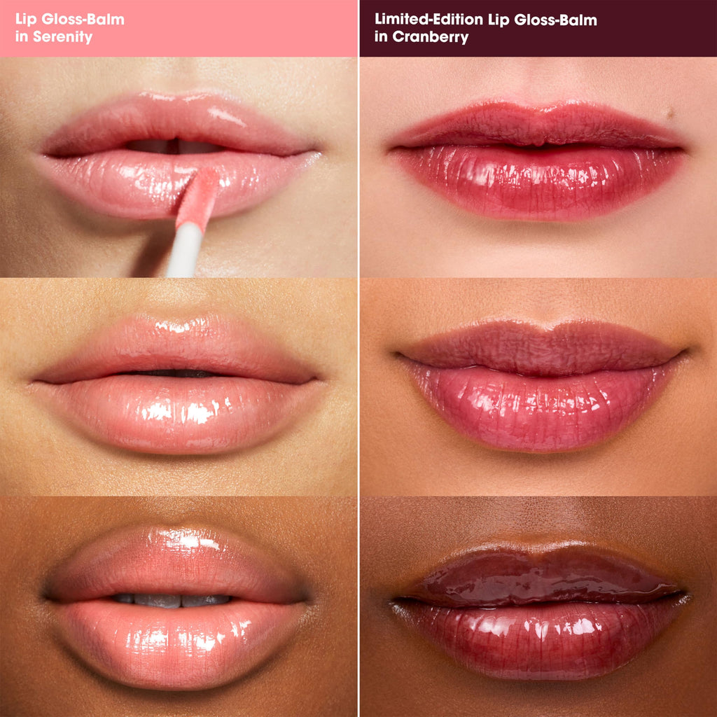 bareMinerals Mineralist Lip Gloss-Balm Serenity & Cranberry – Vegan, Cruelty-Free