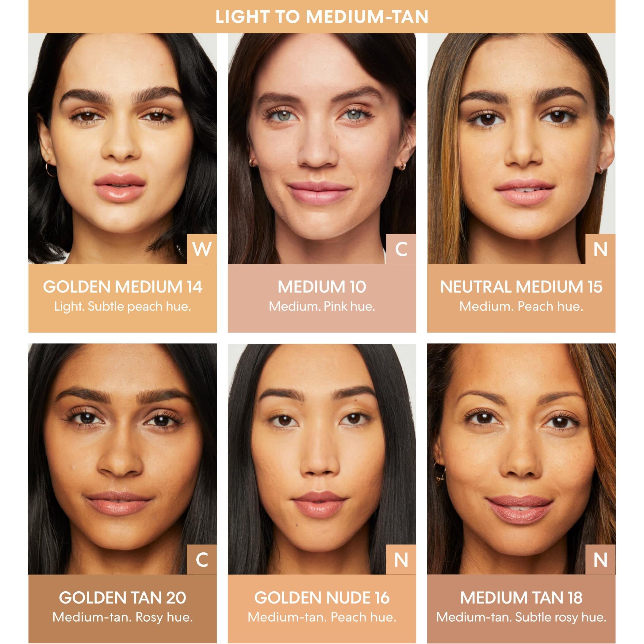 bareMinerals Original Matte Loose Mineral Foundation SPF 15 – 14 Golden Medium | Vegan, Cruelty-Free & Dermatologist-Tested