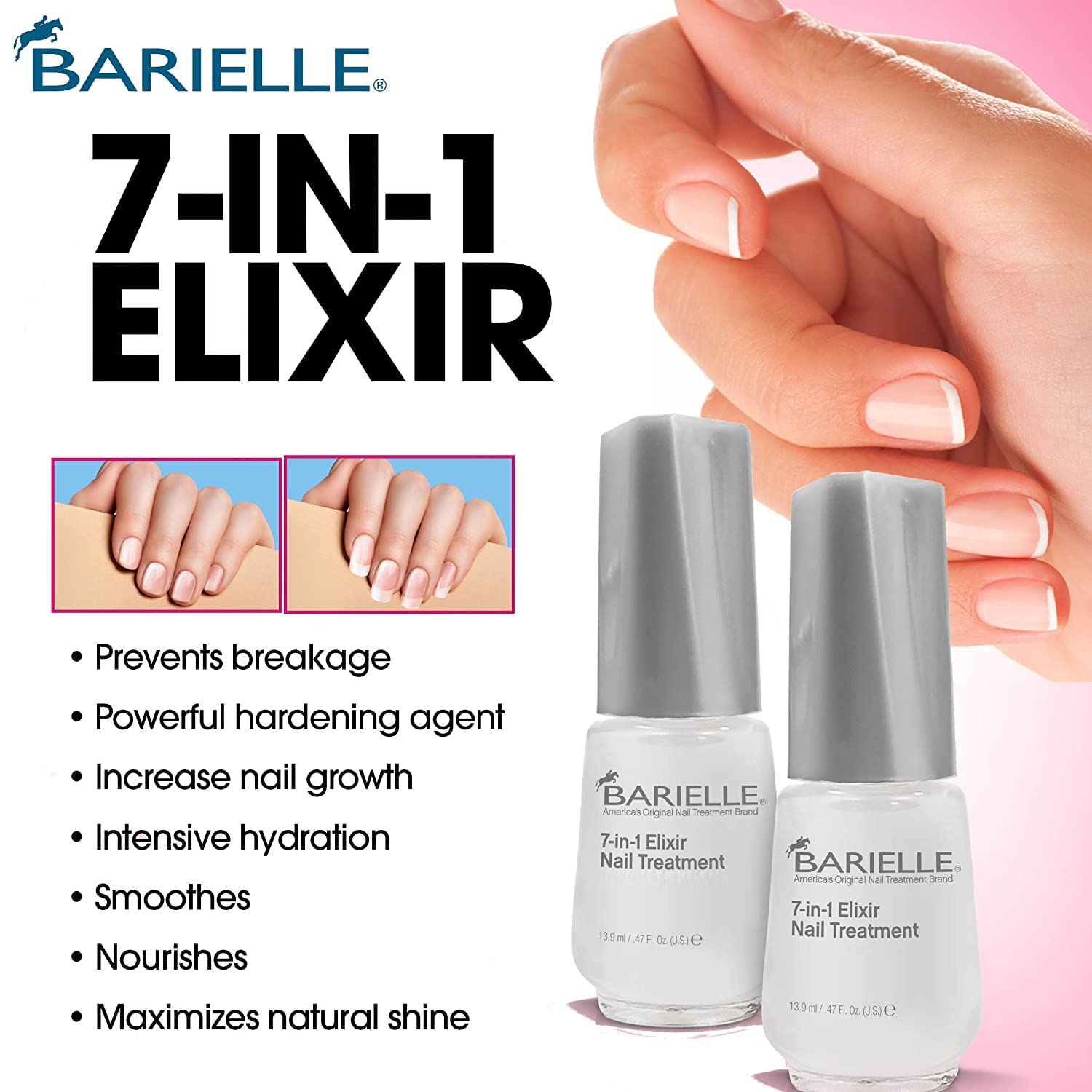 Barielle Miracle Nail Fixers Collection: 4-Piece Nail Strengthening & Cuticle Care Set