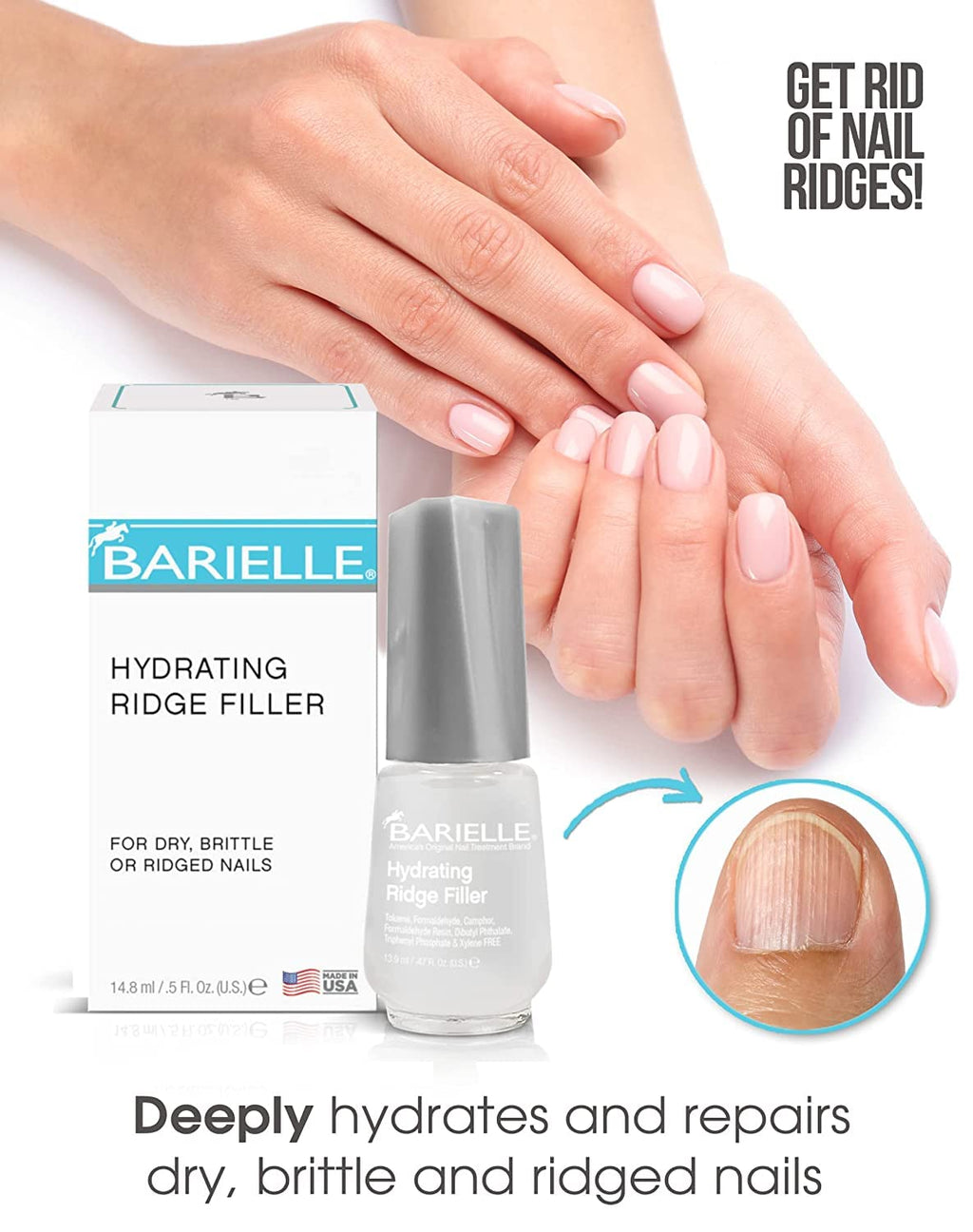 Barielle Miracle Nail Fixers Collection: 4-Piece Nail Strengthening & Cuticle Care Set