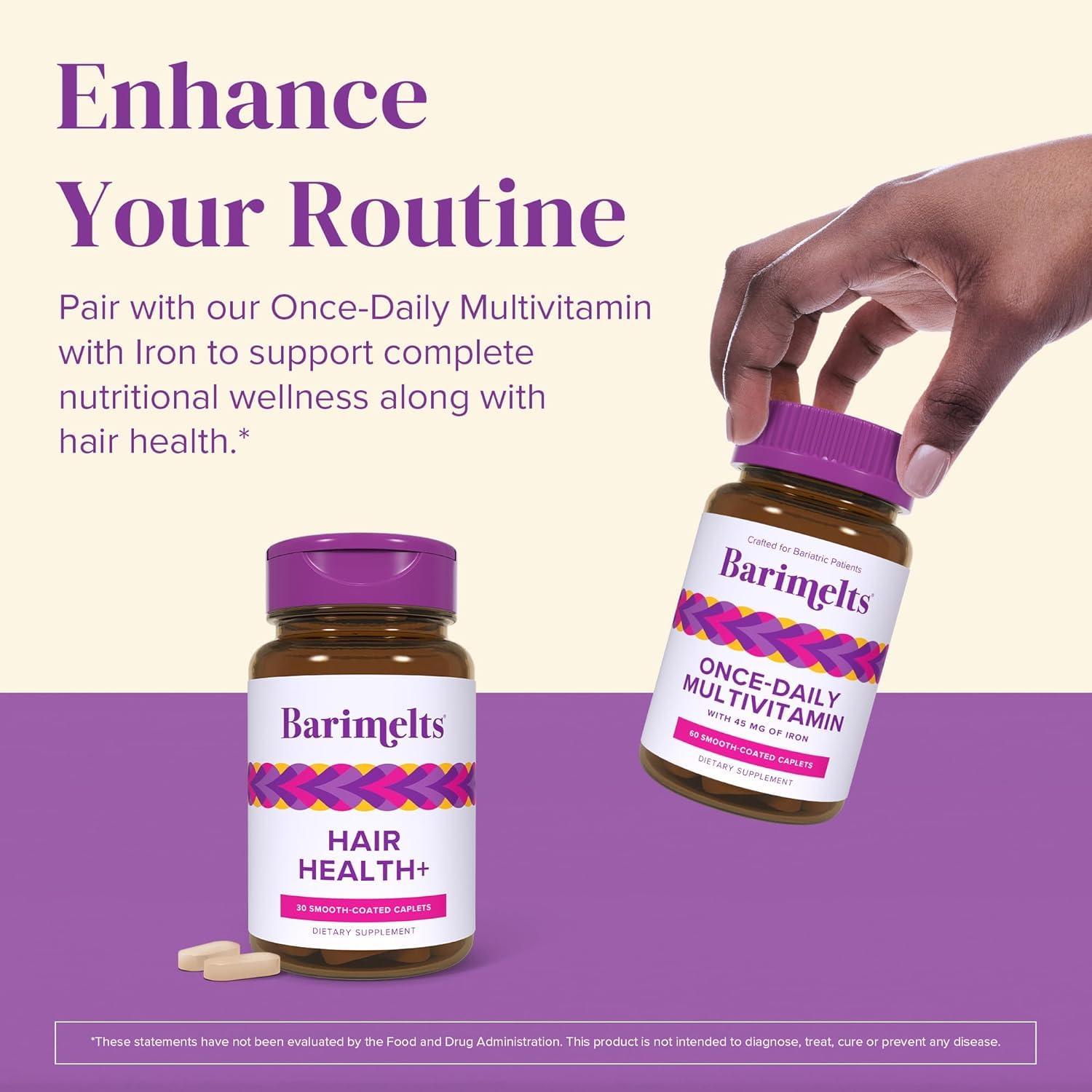 Barimelts Hair Health+ for Bariatric & GLP-1 Hair Support