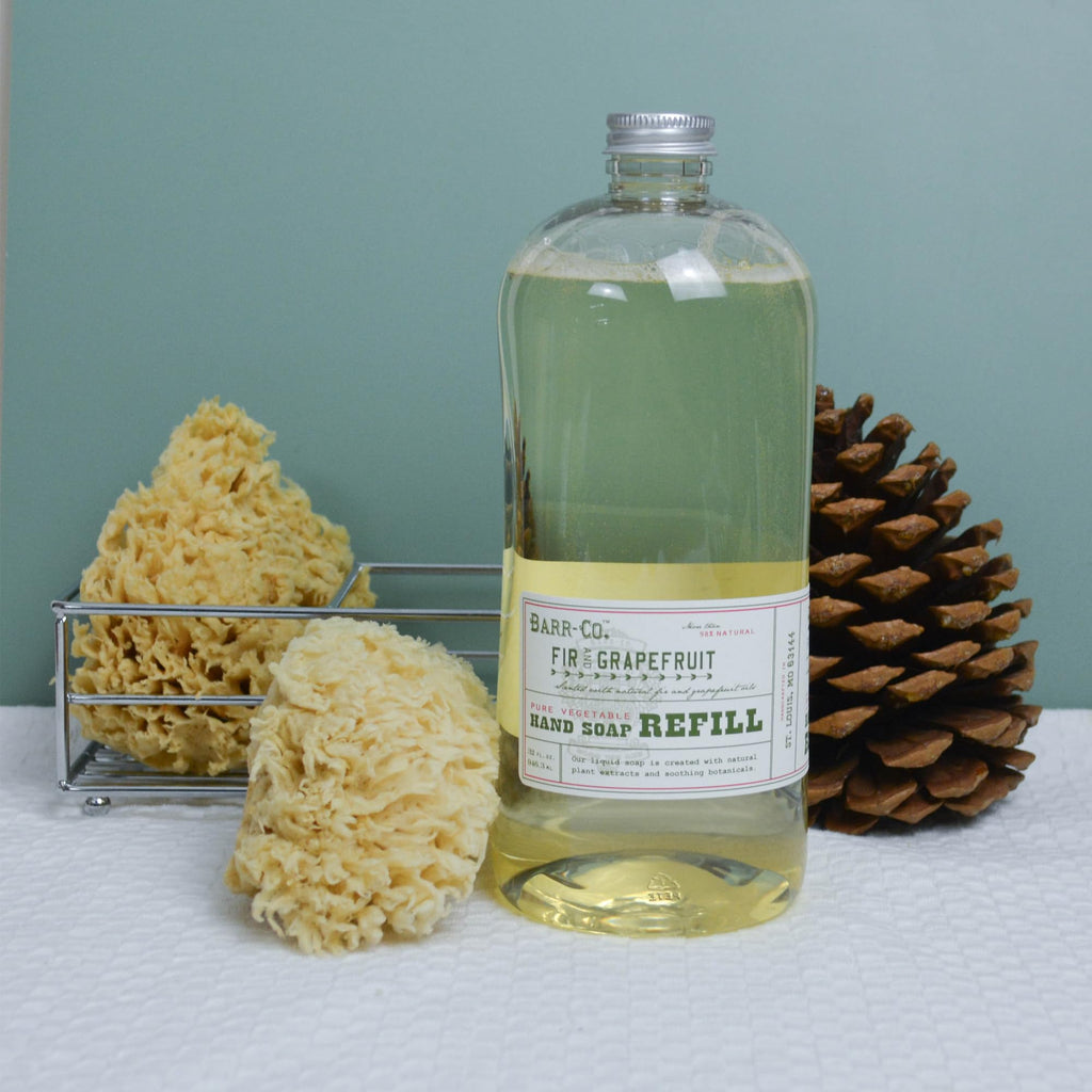 BARR-CO Hand Soap Refill – Natural Moisturizing Liquid Soap, Citrus & Balsam, 32 fl oz