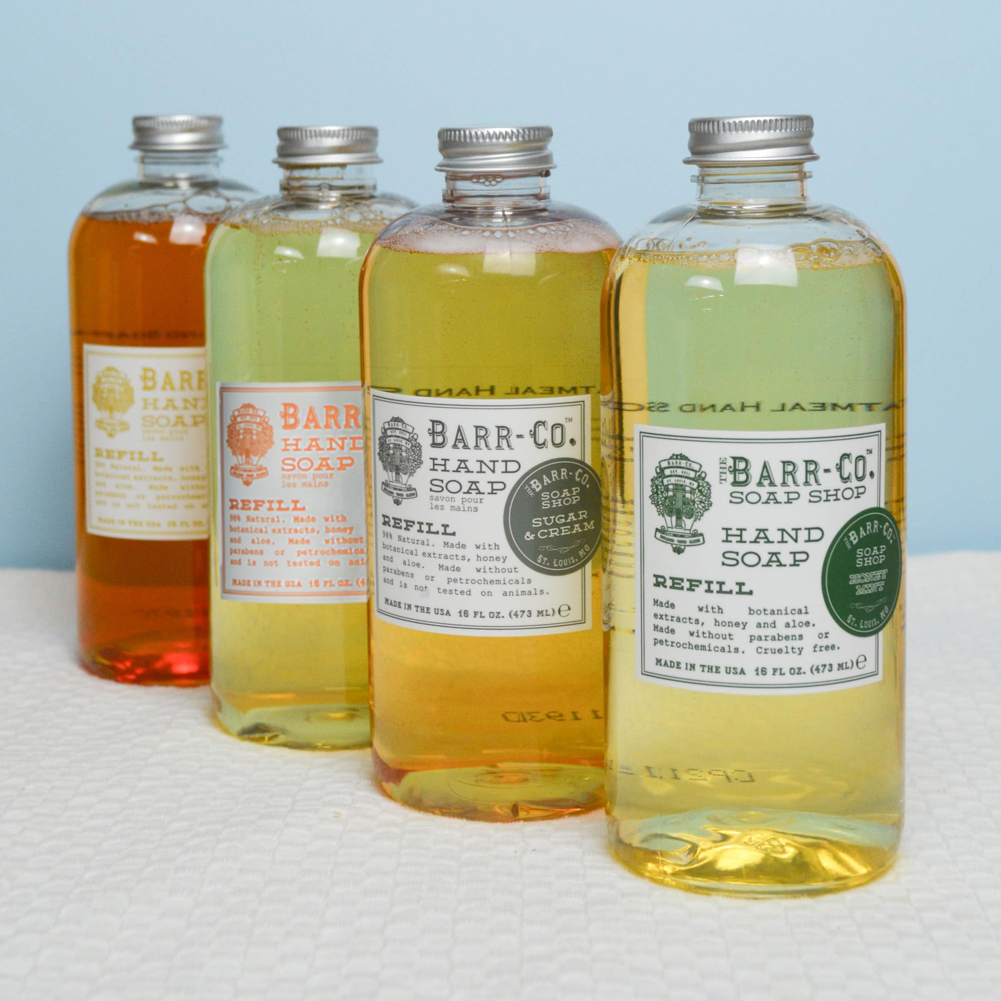 BARR-CO Hand Soap Refill – Lemon Verbena, Vegan & Moisturizing, 16 fl oz