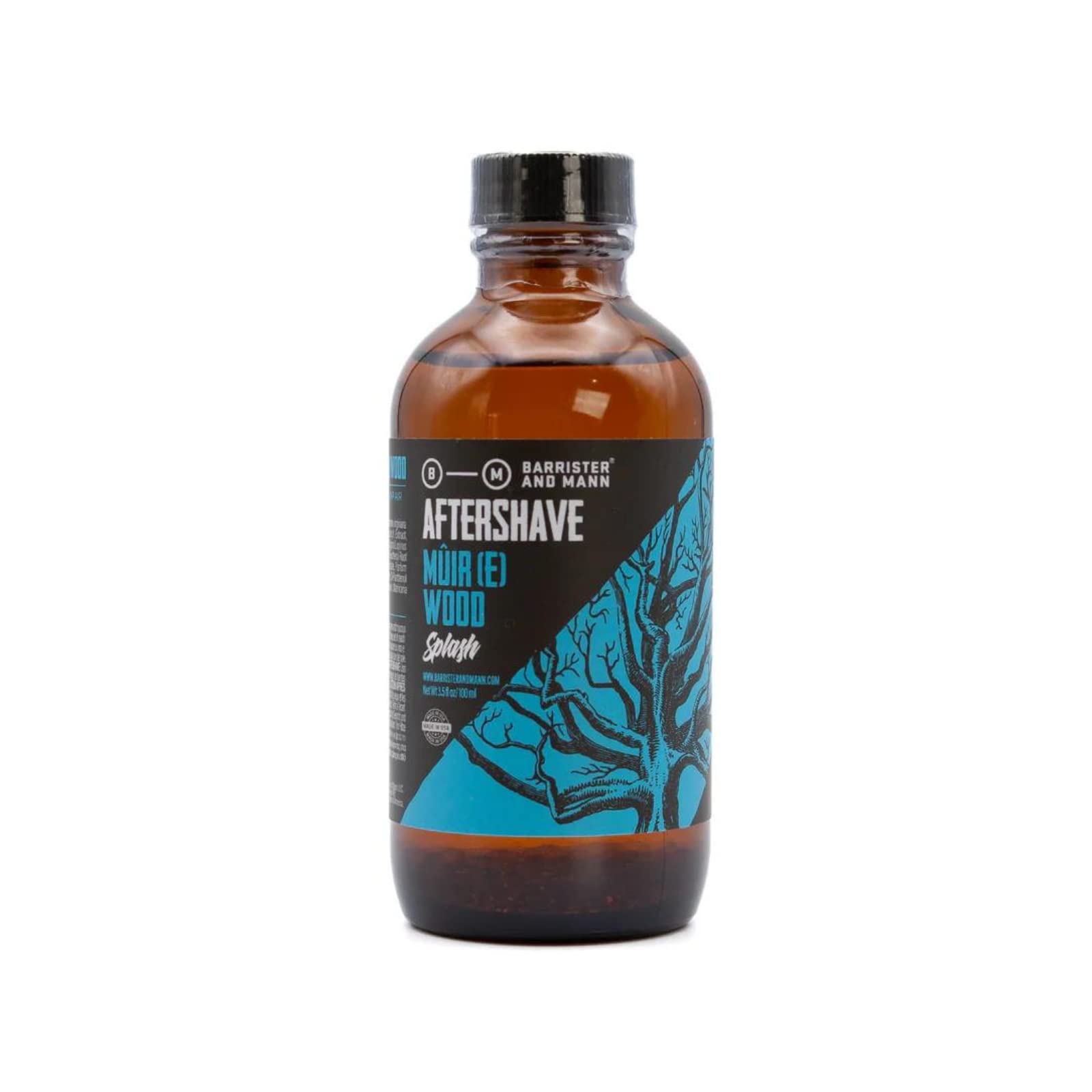 Barrister and Mann Aftershave Splash – Muire Wood, Moisturizing Post-Shave Balm 3.5oz