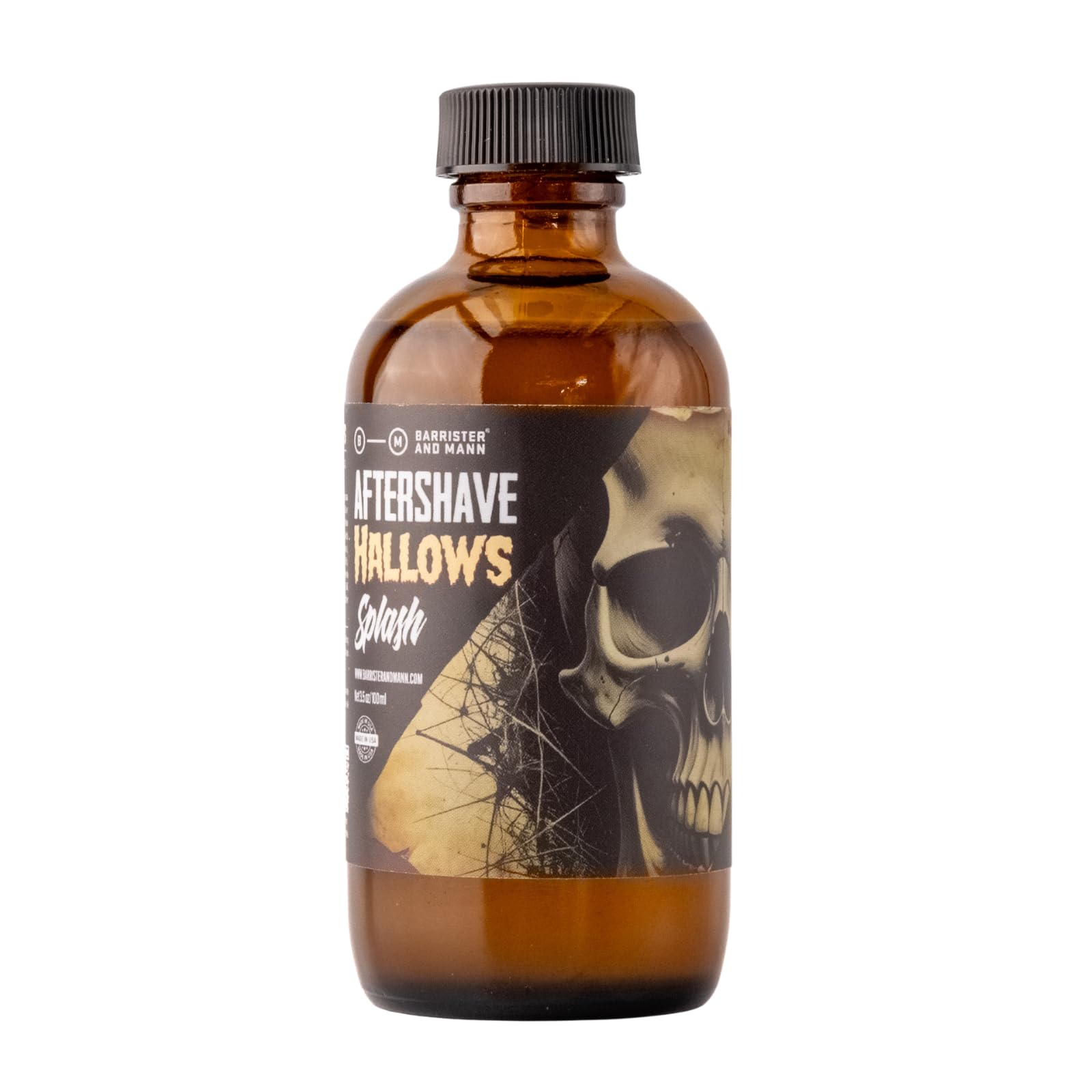 Barrister and Mann Hallows Aftershave Splash – Moisturizing Beard & Face Care (3.5oz)