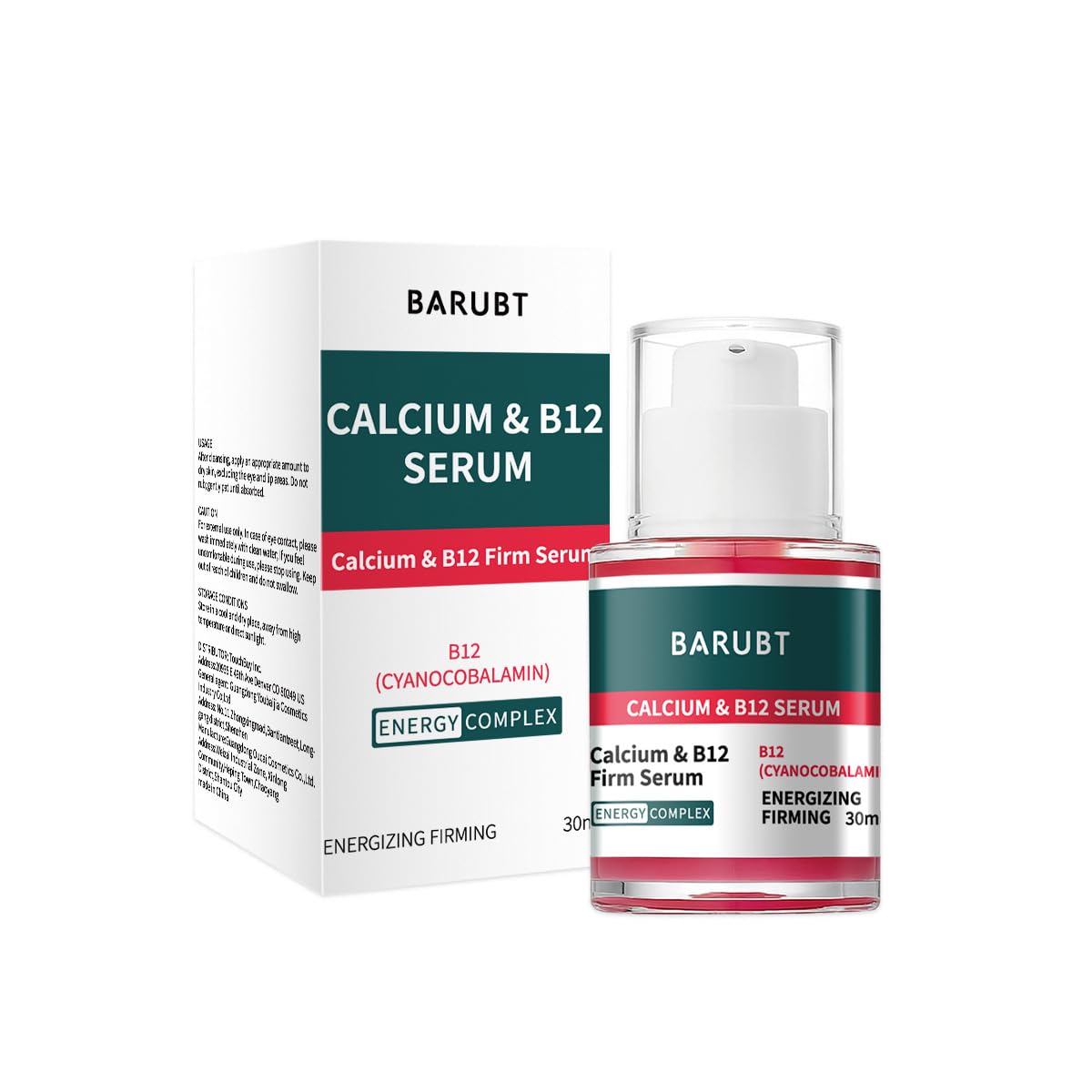 BARUBT Cyano Pink Spicule Serum with Calcium & Vitamin B12 | Anti-Aging & Pore Care