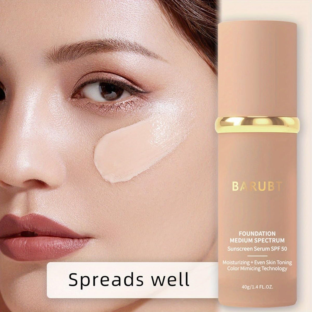 BARUBT 3PCS 4-in-1 Color-Changing Foundation SPF50 | Hydrating, Waterproof, Buildable Coverage