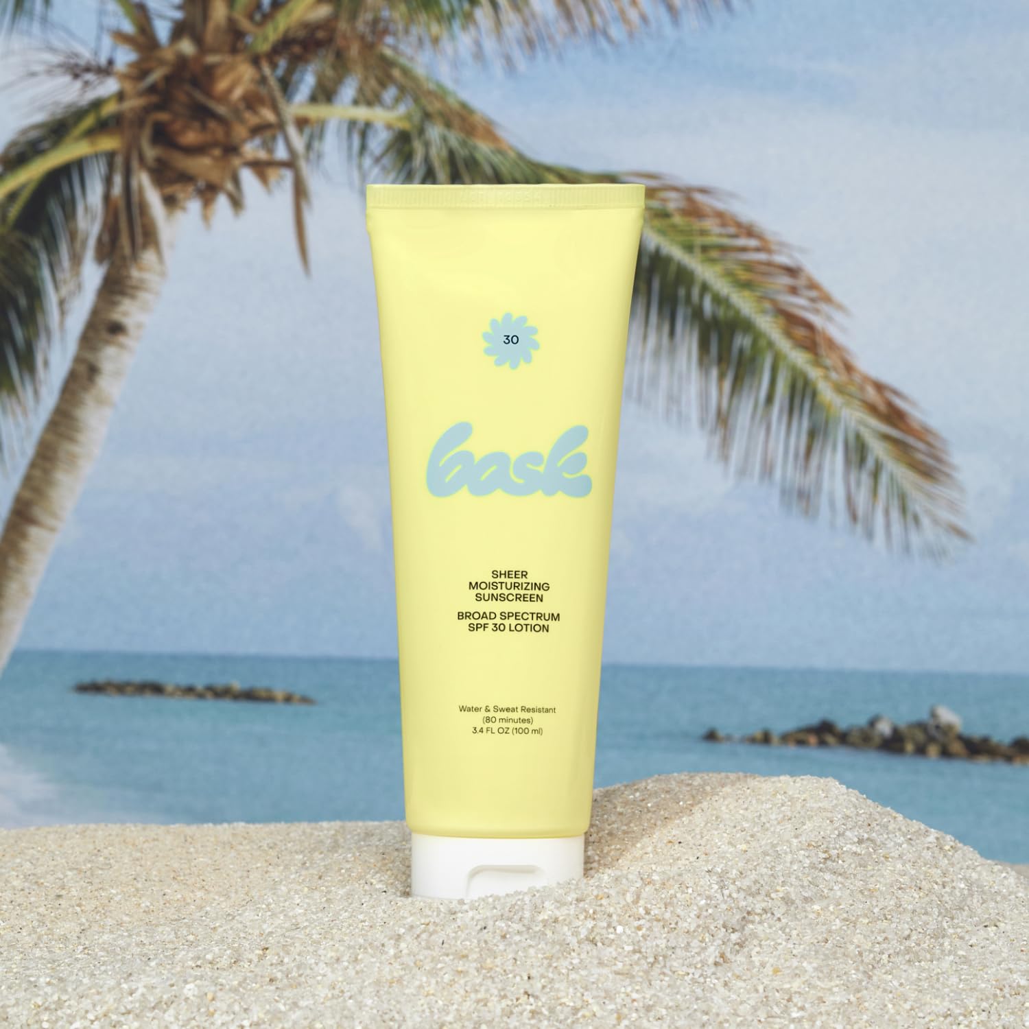 Bask Suncare SPF 30 Sheer Sunscreen Lotion | Broad Spectrum UVA/UVB
