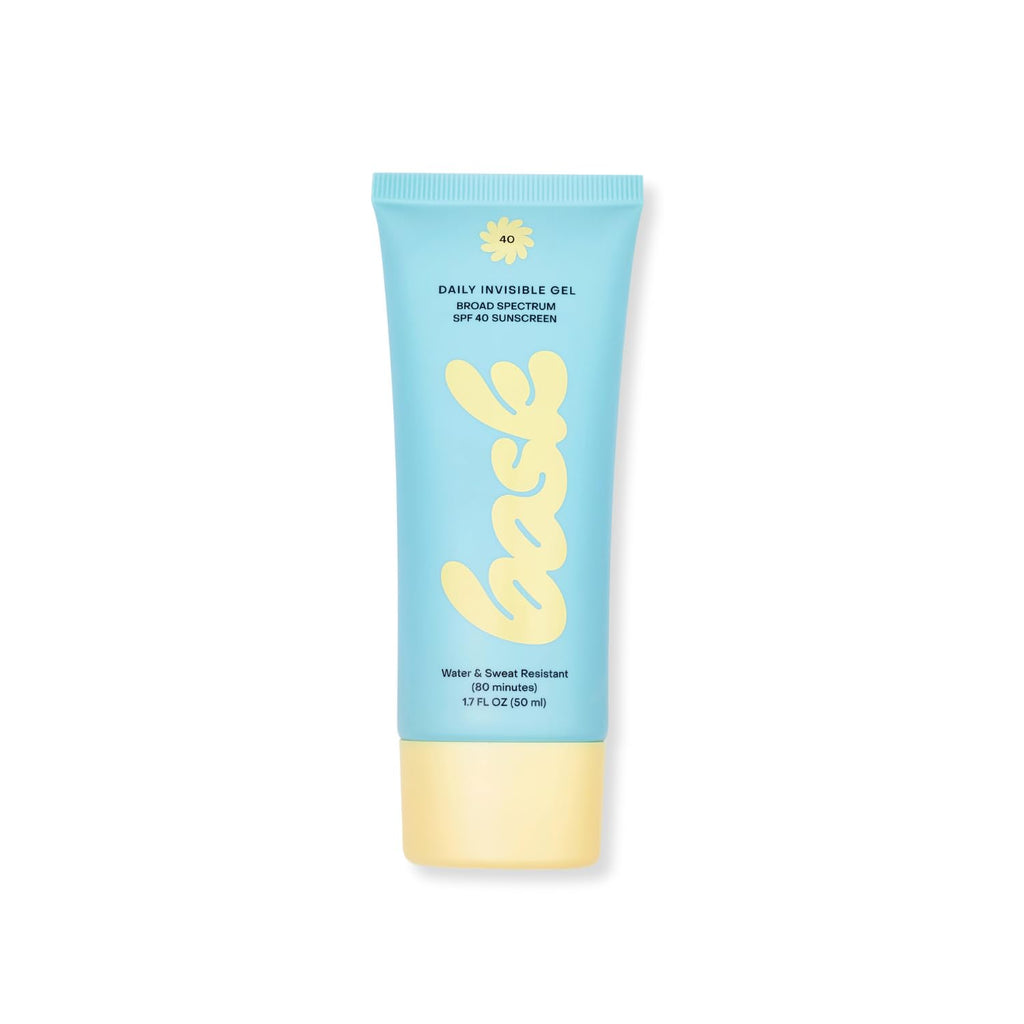 Bask Suncare SPF 40 Daily Invisible Gel Face Sunscreen – Fragrance-Free, Lightweight Makeup Primer