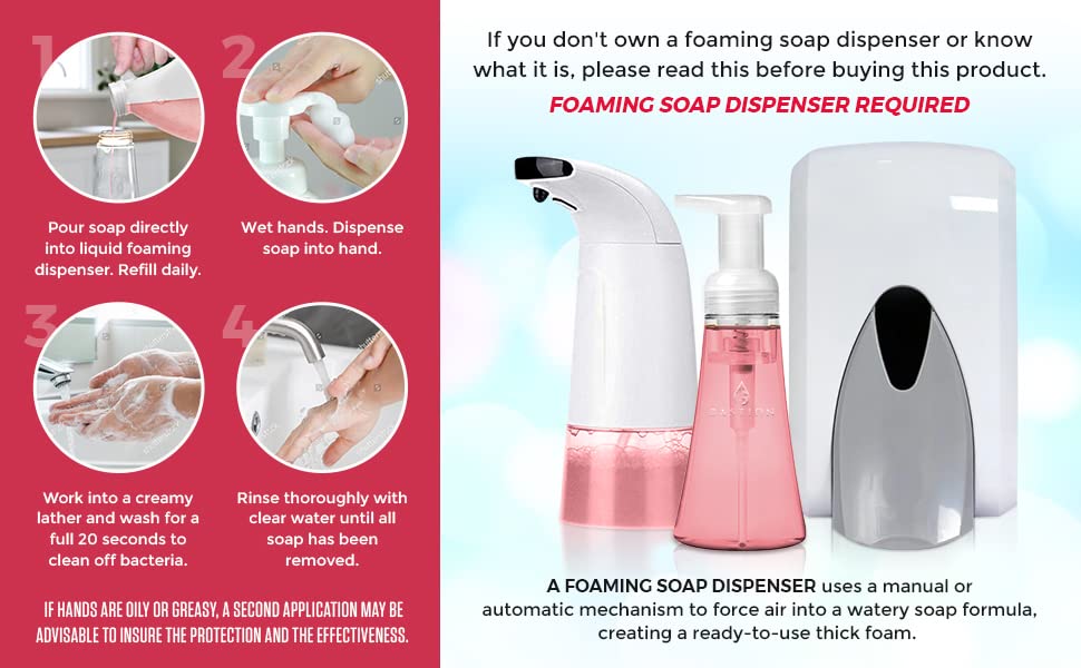 Bastion Pink Grapefruit Foaming Antibacterial Hand Soap Refill - 1 Gallon, USA Made