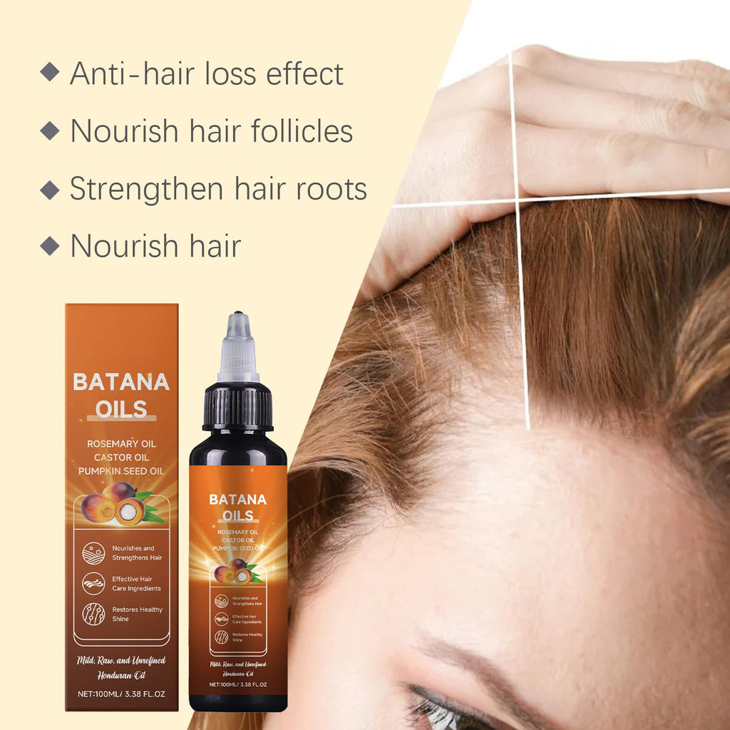 Batana Oil for Hair Growth – 4-in-1 Rosemary, Castor & Pumpkin Seed Formula