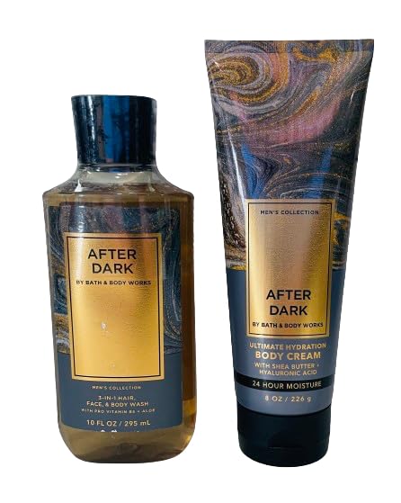 Bath & Body Works After Dark Men’s 3-in-1 Wash & Hydration Body Cream — 2-Piece Set