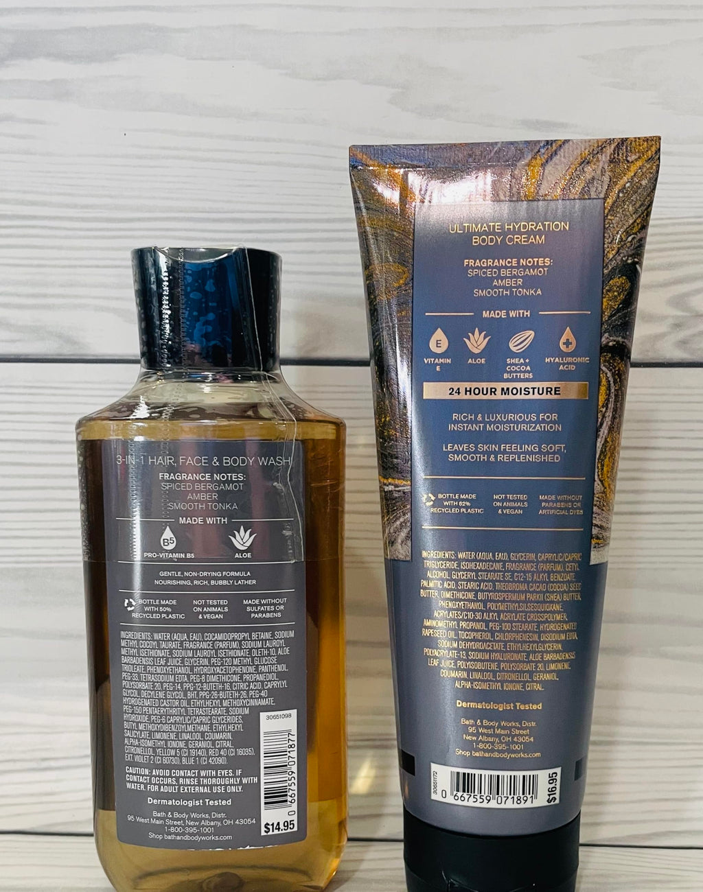 Bath & Body Works After Dark Men’s 3-in-1 Wash & Hydration Body Cream — 2-Piece Set