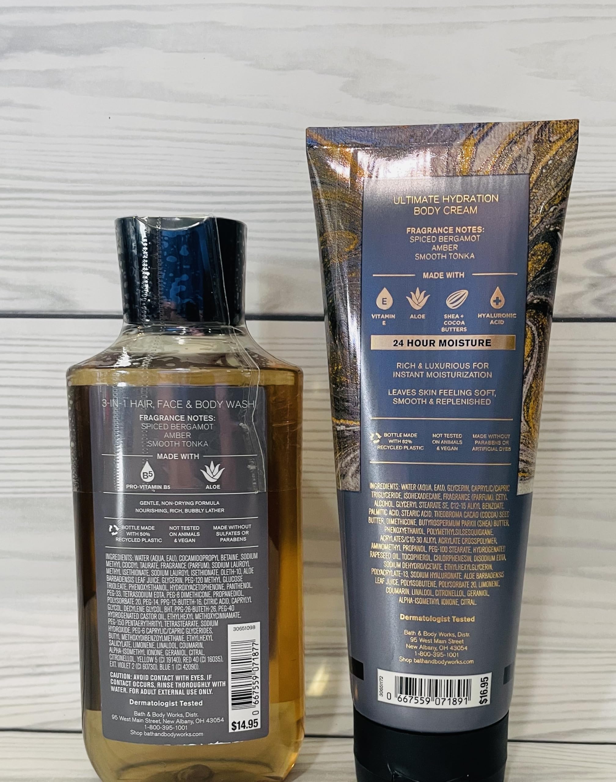 Bath & Body Works After Dark Men’s 3-in-1 Wash & Hydration Body Cream — 2-Piece Set
