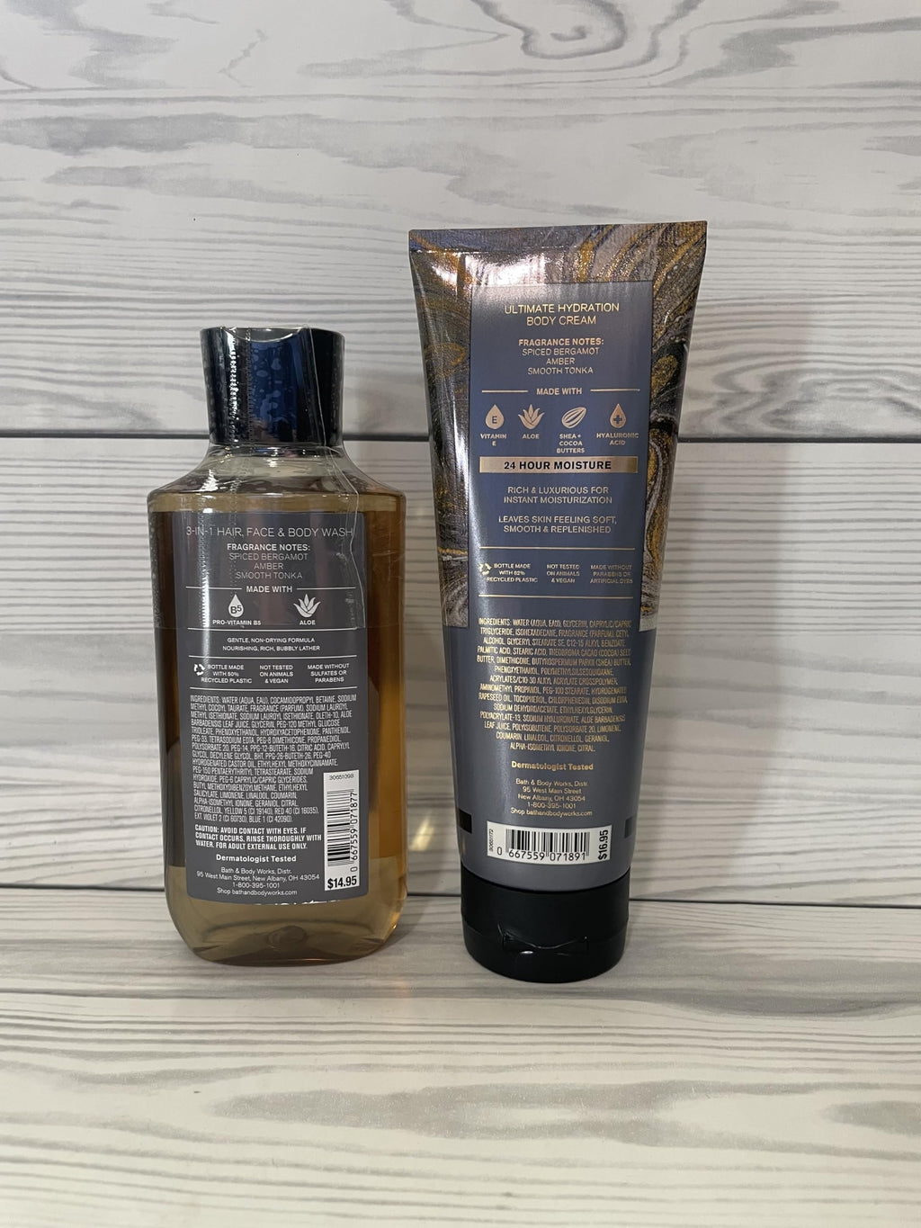 Bath & Body Works After Dark Men’s 3-in-1 Wash & Hydration Body Cream — 2-Piece Set