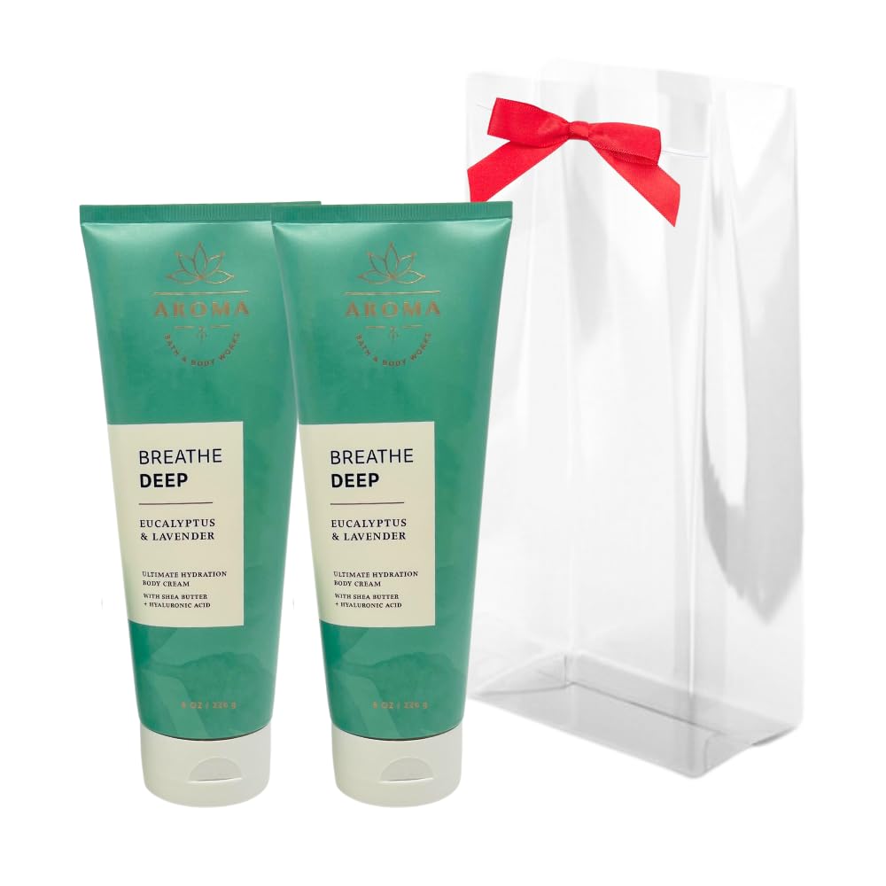 Bath & Body Works Aromatherapy Breathe Deep Eucalyptus & Lavender Body Cream Gift Set – 2-Pack