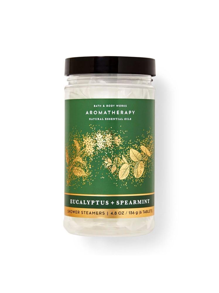 Bath & Body Works Aromatherapy Shower Steamers – Eucalyptus Spearmint, 6-Tablet Bottle
