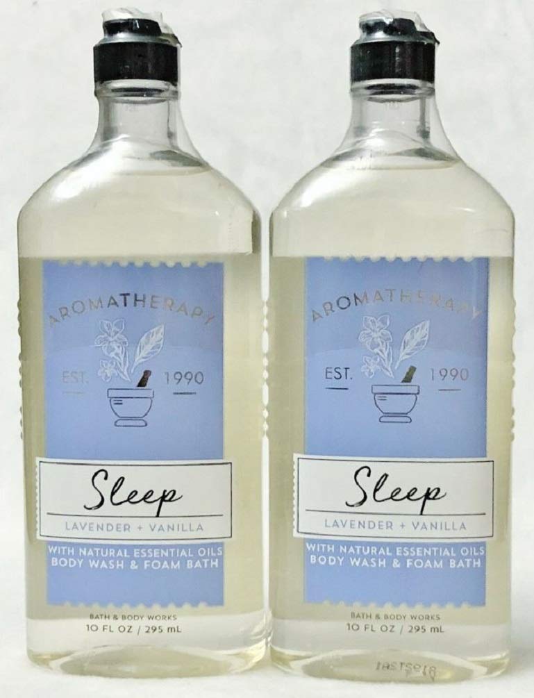 Bath & Body Works Aromatherapy Sleep Lavender + Vanilla Body Wash & Foam Bath — 2 Pack
