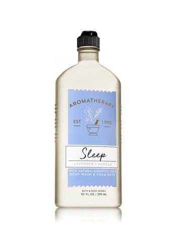 Bath & Body Works Aromatherapy Sleep Lavender Vanilla Bundle – Body Wash, Foam Bath & Body Cream
