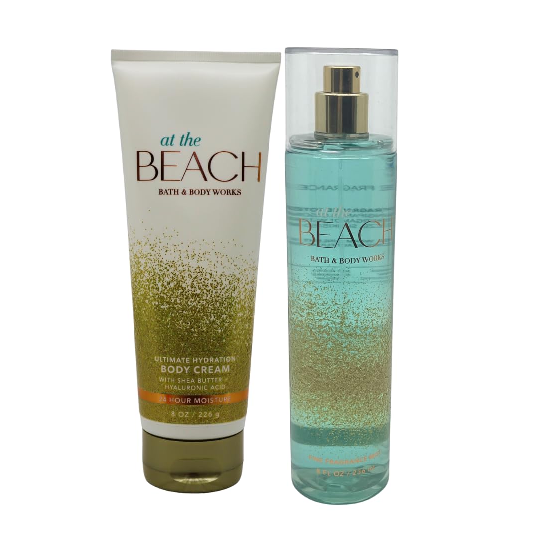 Bath & Body Works At the Beach Gift Pack: Mist & Body Cream (8 oz each)