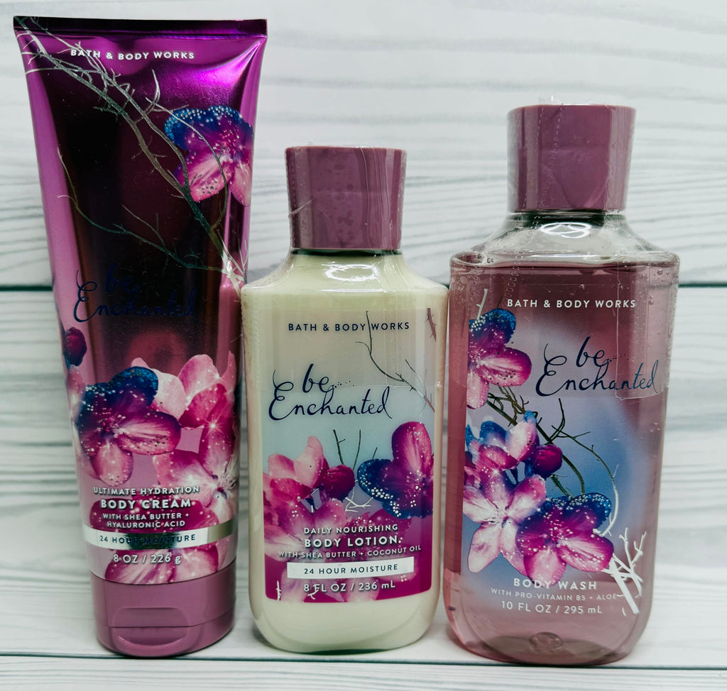 Bath & Body Works Be Enchanted 3-Piece Gel Wash, Lotion & Cream Set