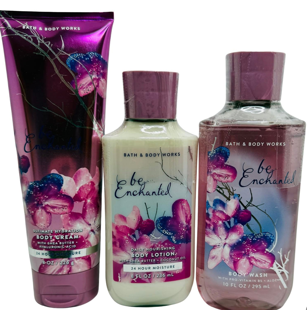Bath & Body Works Be Enchanted 3-Piece Gel Wash, Lotion & Cream Set