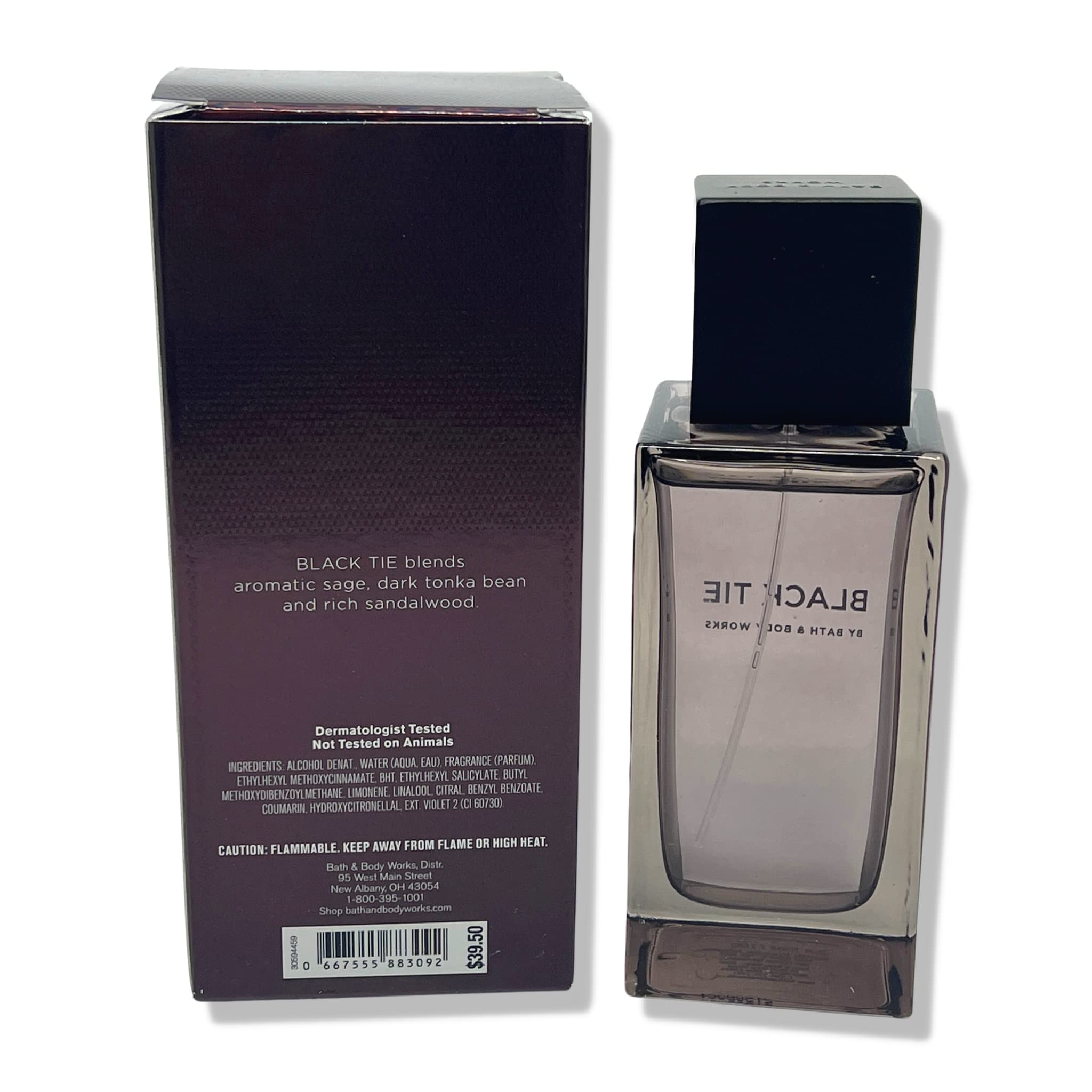 Bath & Body Works Black Tie Cologne for Men 3.4oz – NEW PACKAGING 2022 | Long-Lasting Fragrance