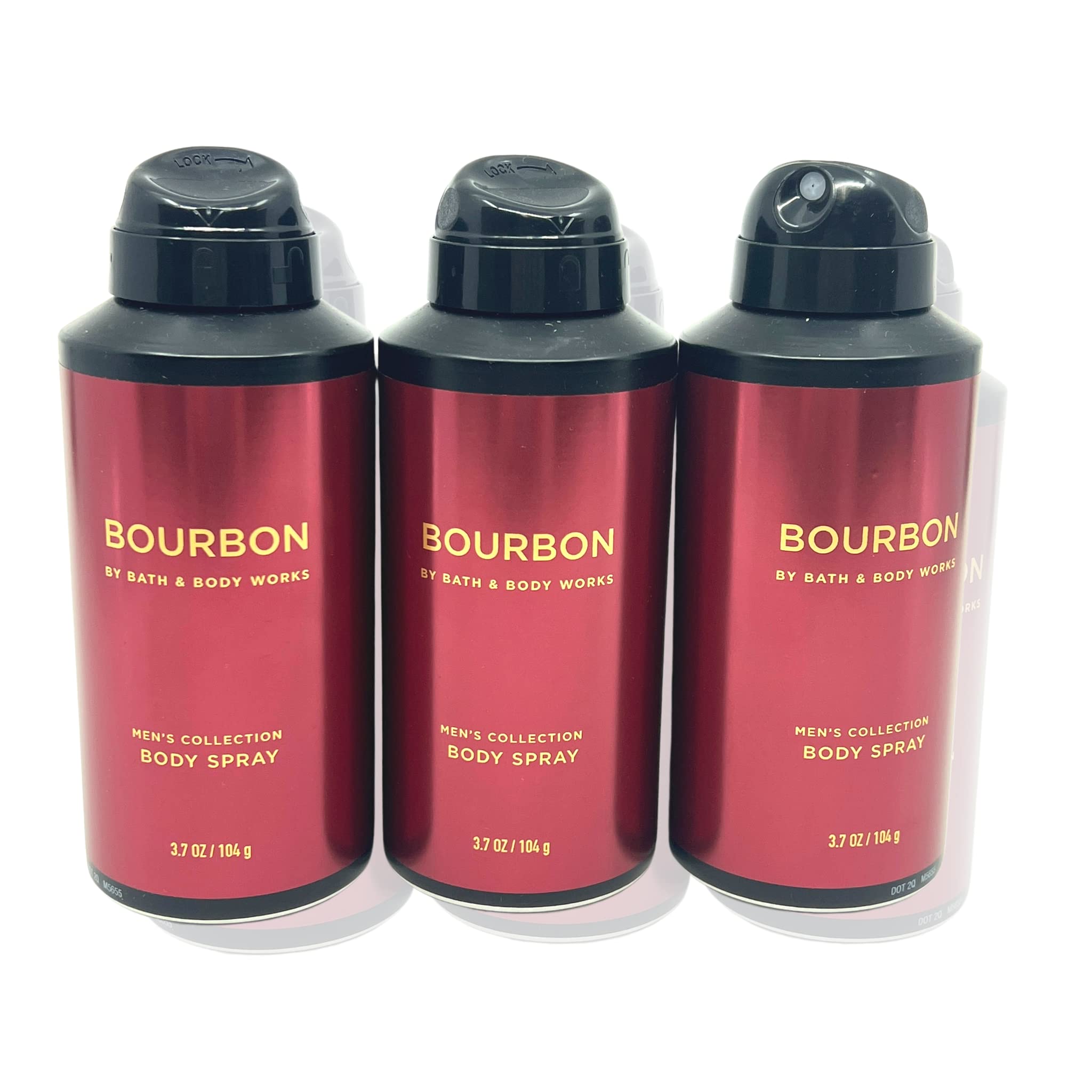 Bath & Body Works Bourbon Body Spray 3.7oz – Pack of 3 | Men’s Collection