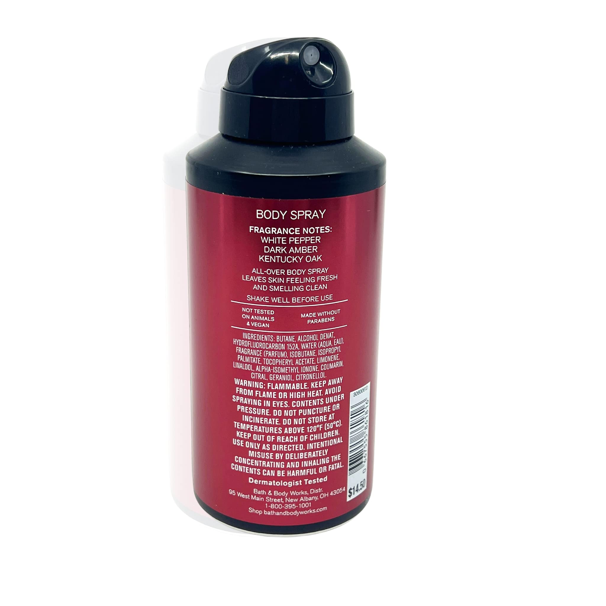 Bath & Body Works Bourbon Body Spray 3.7oz – Pack of 3 | Men’s Collection