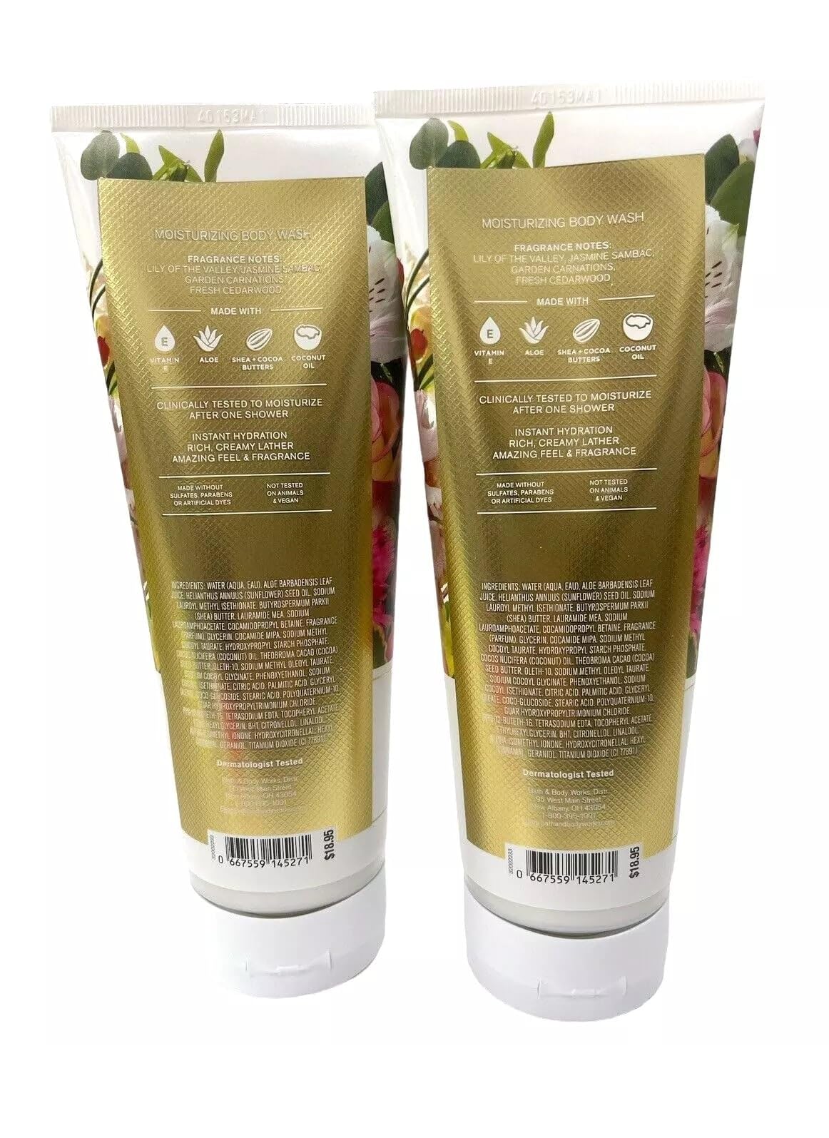 Bath & Body Works Brightest Bloom Ultimate Hydration Body Cream – 8 oz, 2-Pack