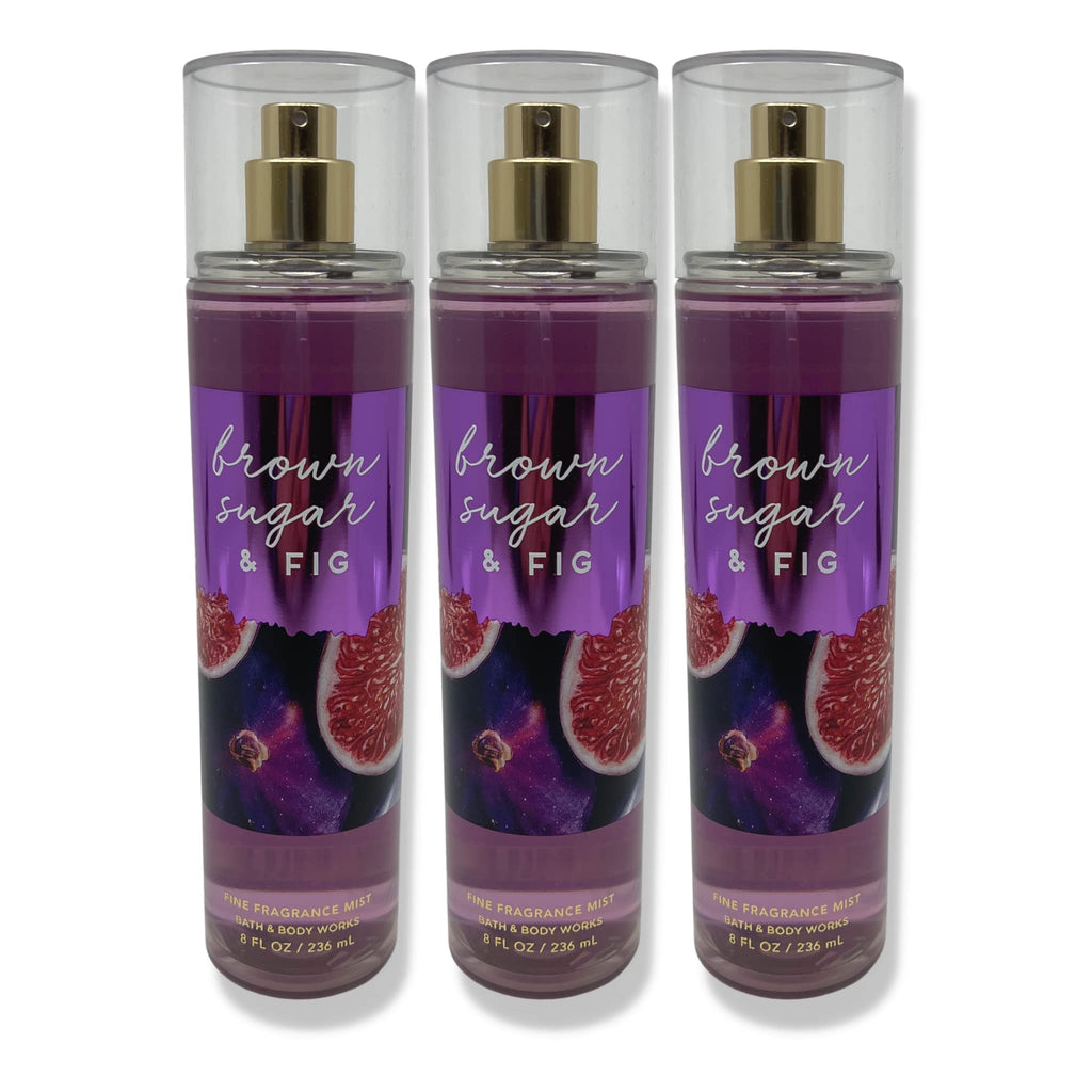 Bath & Body Works Brown Sugar & Fig Fine Fragrance Mist 8oz – 3-Pack