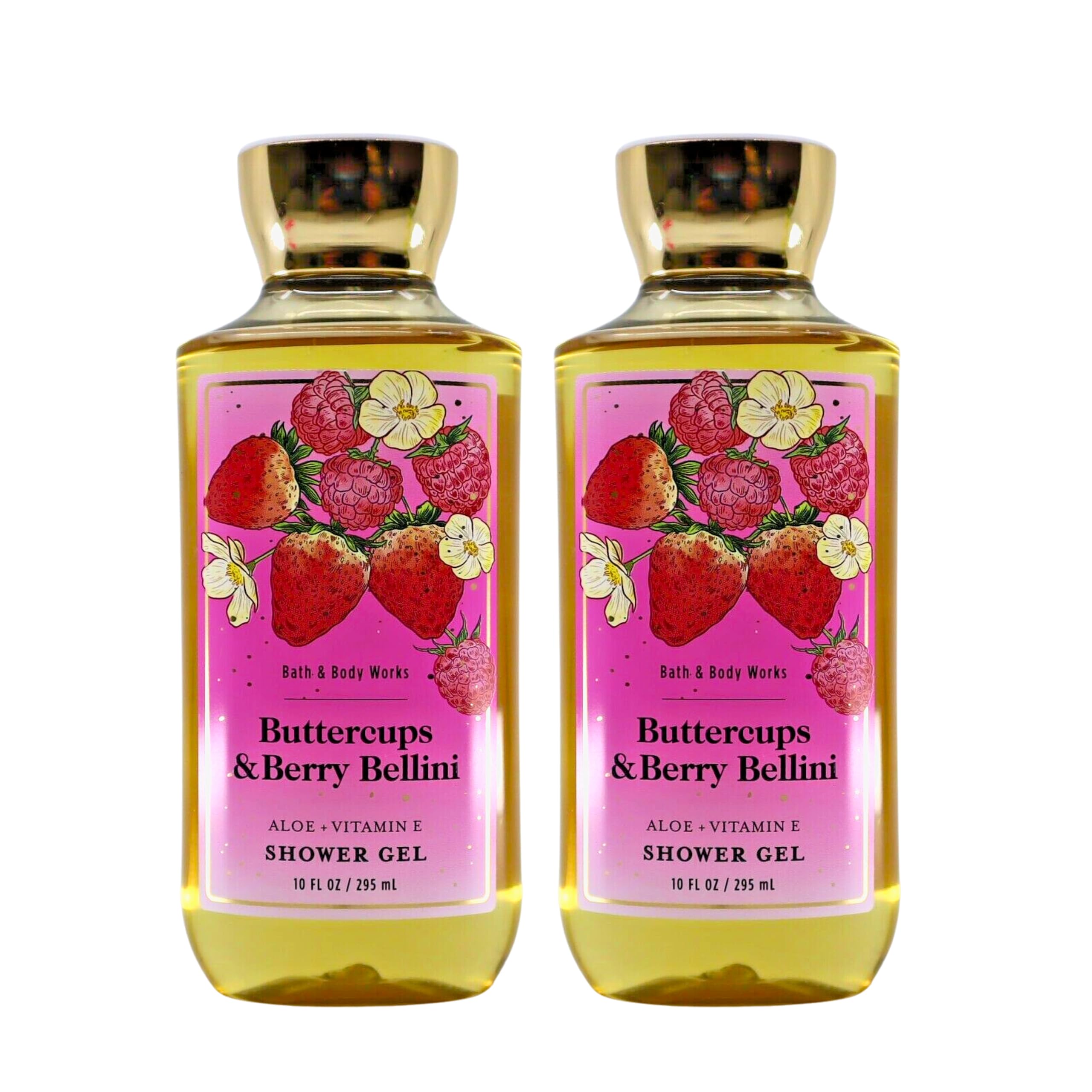 Bath & Body Works Buttercups Berry Bellini Shower Gel Gift Set – 2 x 10oz