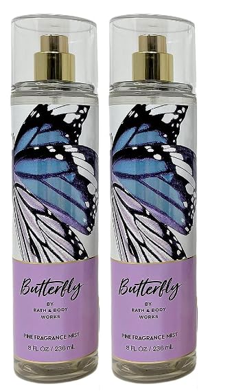 Bath & Body Works Butterfly Fine Fragrance Mist 2-Pack (8 oz Each)