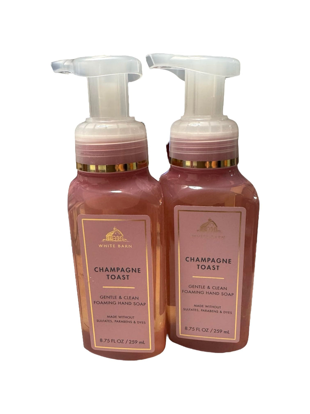 Bath & Body Works Gentle Foaming Hand Soap – Champagne Toast, 8.75 oz, 2-Pack