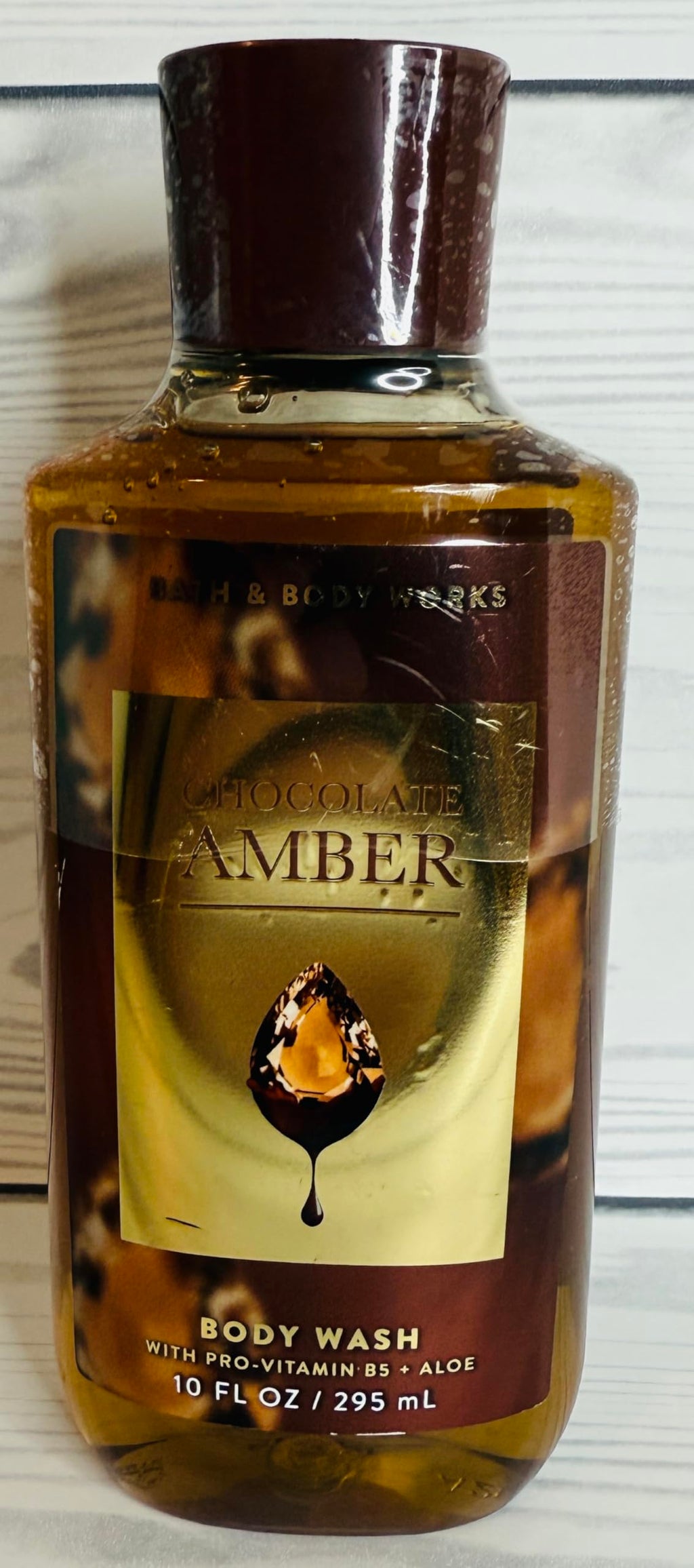 Bath & Body Works Chocolate Amber Body Wash Gel 10 Ounce – 3-in-1 Hair, Face & Body Wash