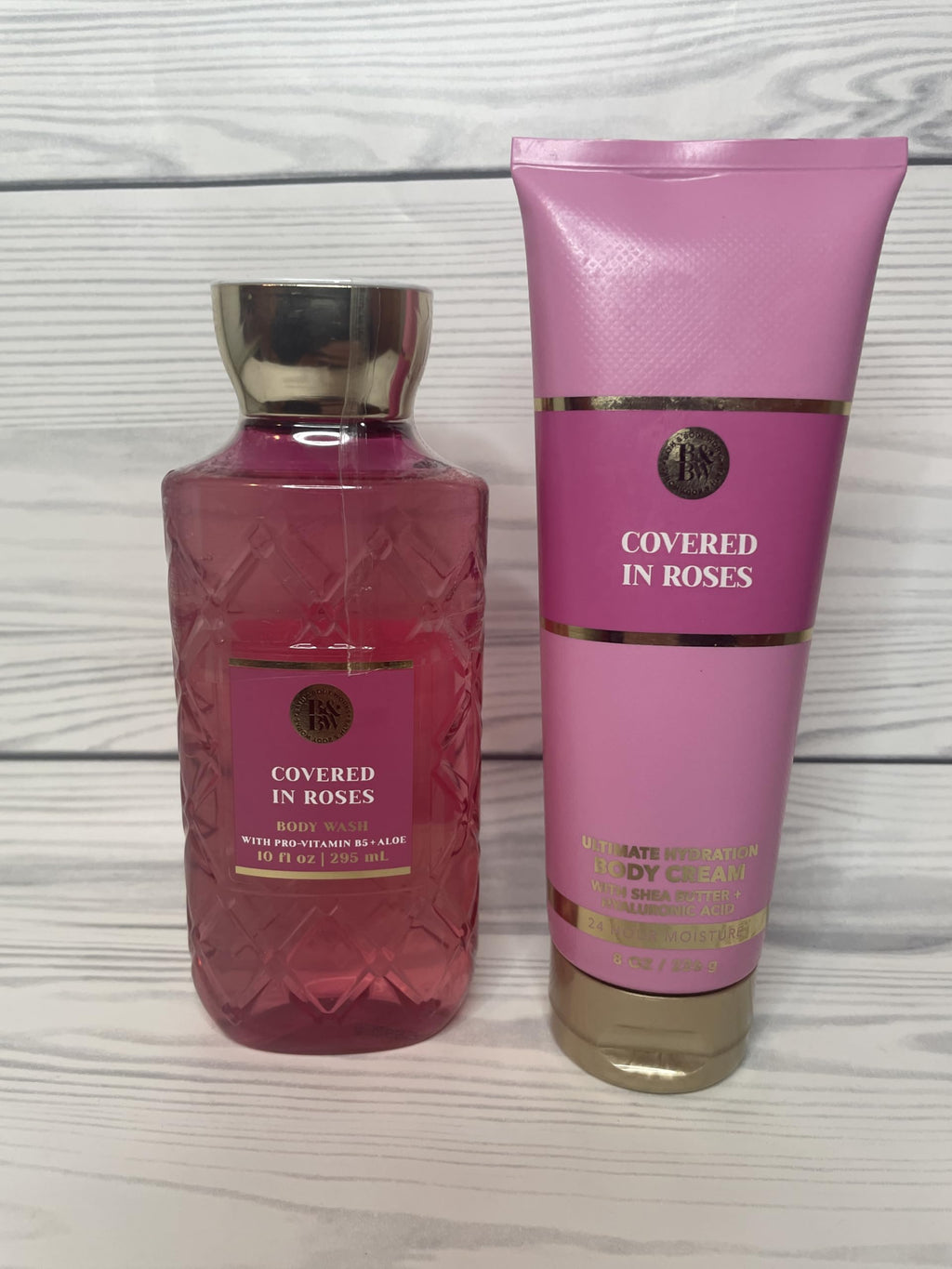 Bath & Body Works Covered In Roses: Ultimate Hydration Body Cream & Body Gel Wash 2-Piece Set