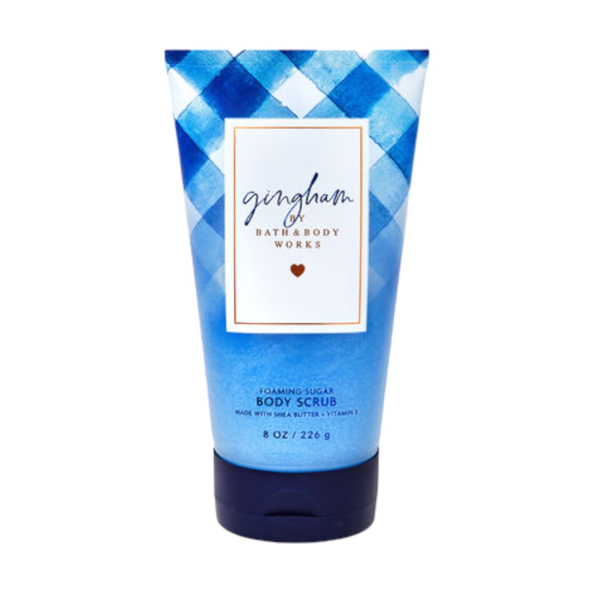 Bath & Body Works Creamy Body Scrub 8 oz – Gingham | Foaming Sugar Scrub with Vitamin E