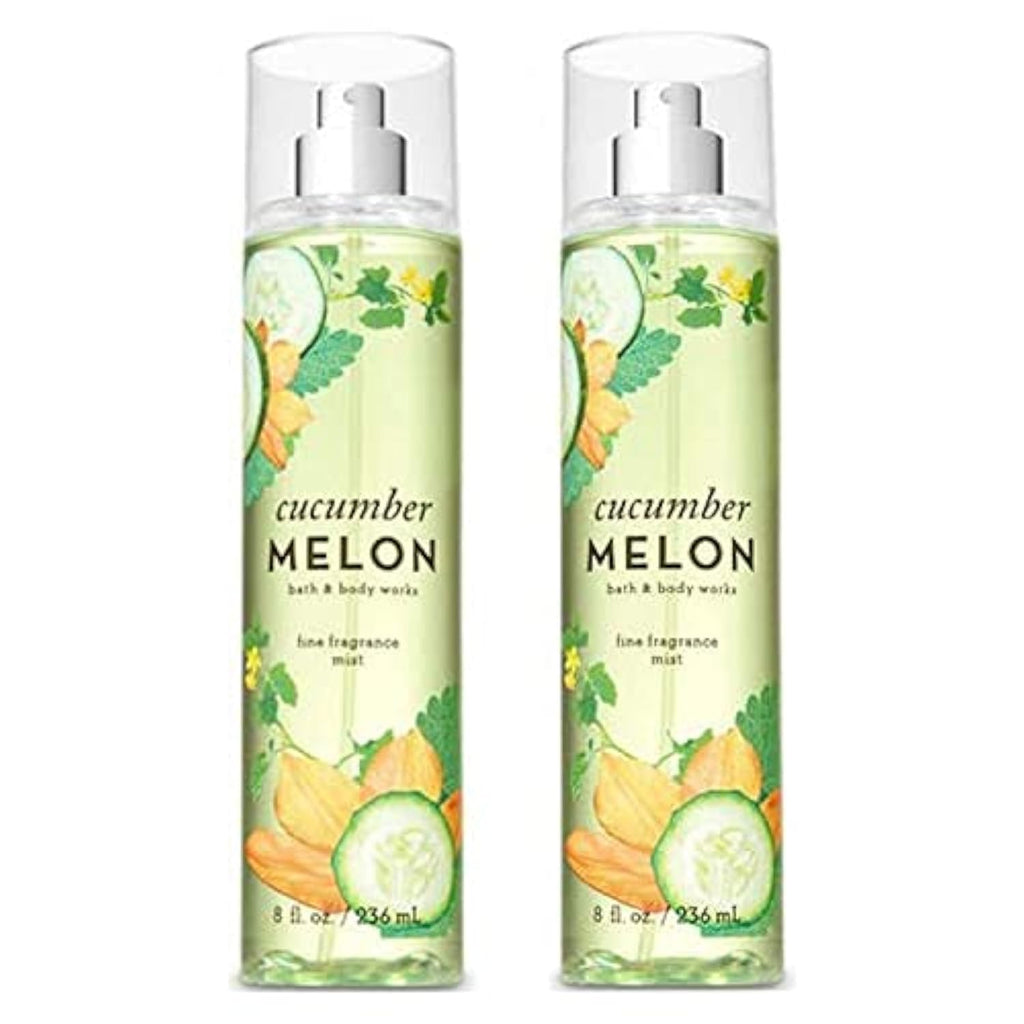 Bath & Body Works Cucumber Melon Fine Fragrance Mist – 2 Pack, 8 oz Bottles