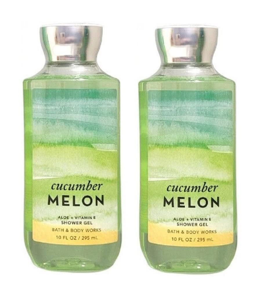 Bath & Body Works Cucumber Melon Shower Gel Gift Set – 2 x 10 oz