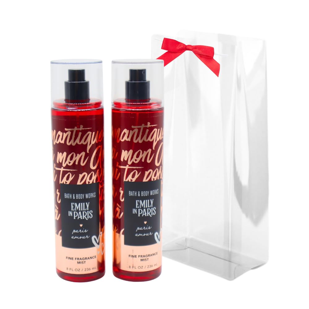 Bath & Body Works Emily in Paris Paris Amour Fine Fragrance Mist 2-Piece Gift Set with Red Bow