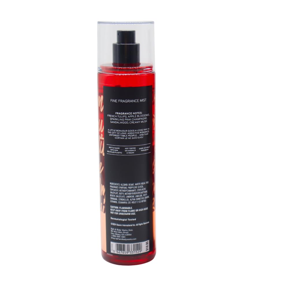 Bath & Body Works Emily in Paris Paris Amour Fine Fragrance Mist 2-Piece Gift Set with Red Bow