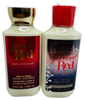 Bath & Body Works Forever Red & Forever Red Vanilla Rum Body Lotion – 8 oz each (Set of 2)