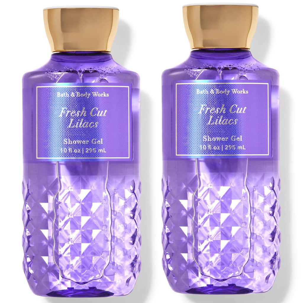 Bath & Body Works Fresh Cut Lilacs 2-Pack Shower Gel Bundle - 10 fl oz Each
