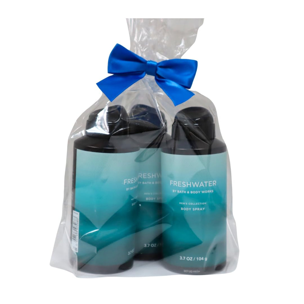 Bath & Body Works Men’s Freshwater Gift Pack - Deodorizing Body Spray Lot of 3