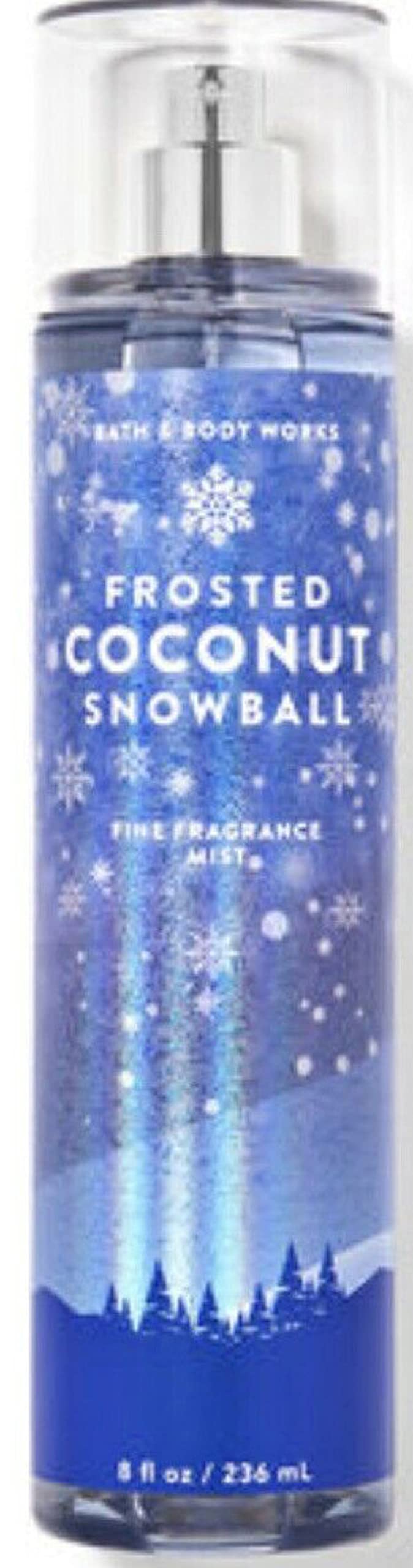 Bath & Body Works Frosted Coconut Snowball Fine Fragrance Body Mist – 8 oz