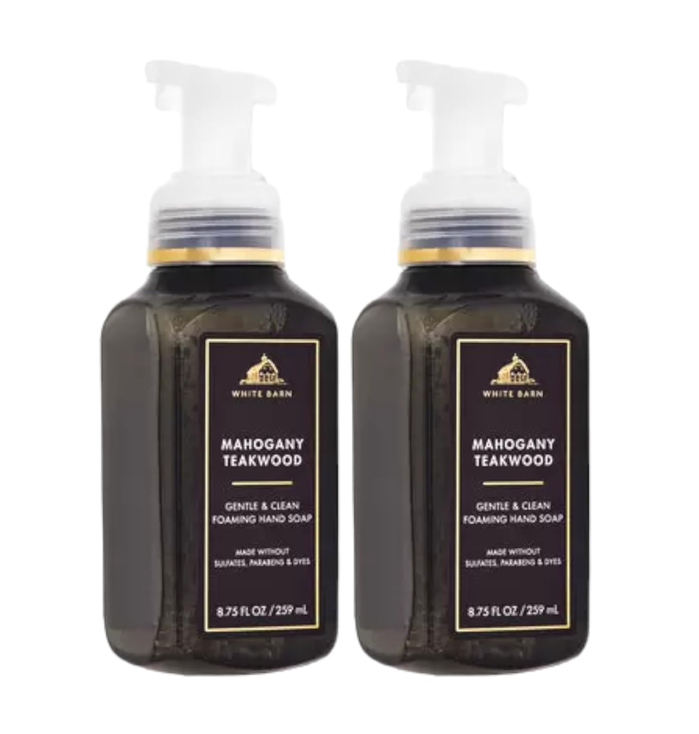 Bath & Body Works Gentle Foaming Hand Soap 8.75 oz 2-Pack – Mahogany Teakwood