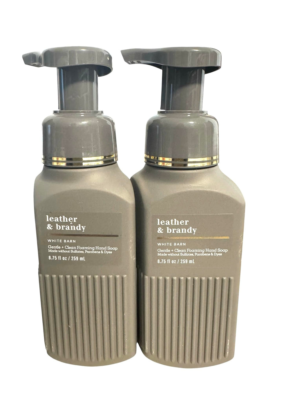 Bath & Body Works Gentle Foaming Hand Soap Leather & Brandy – 8.75 oz 2-Pack