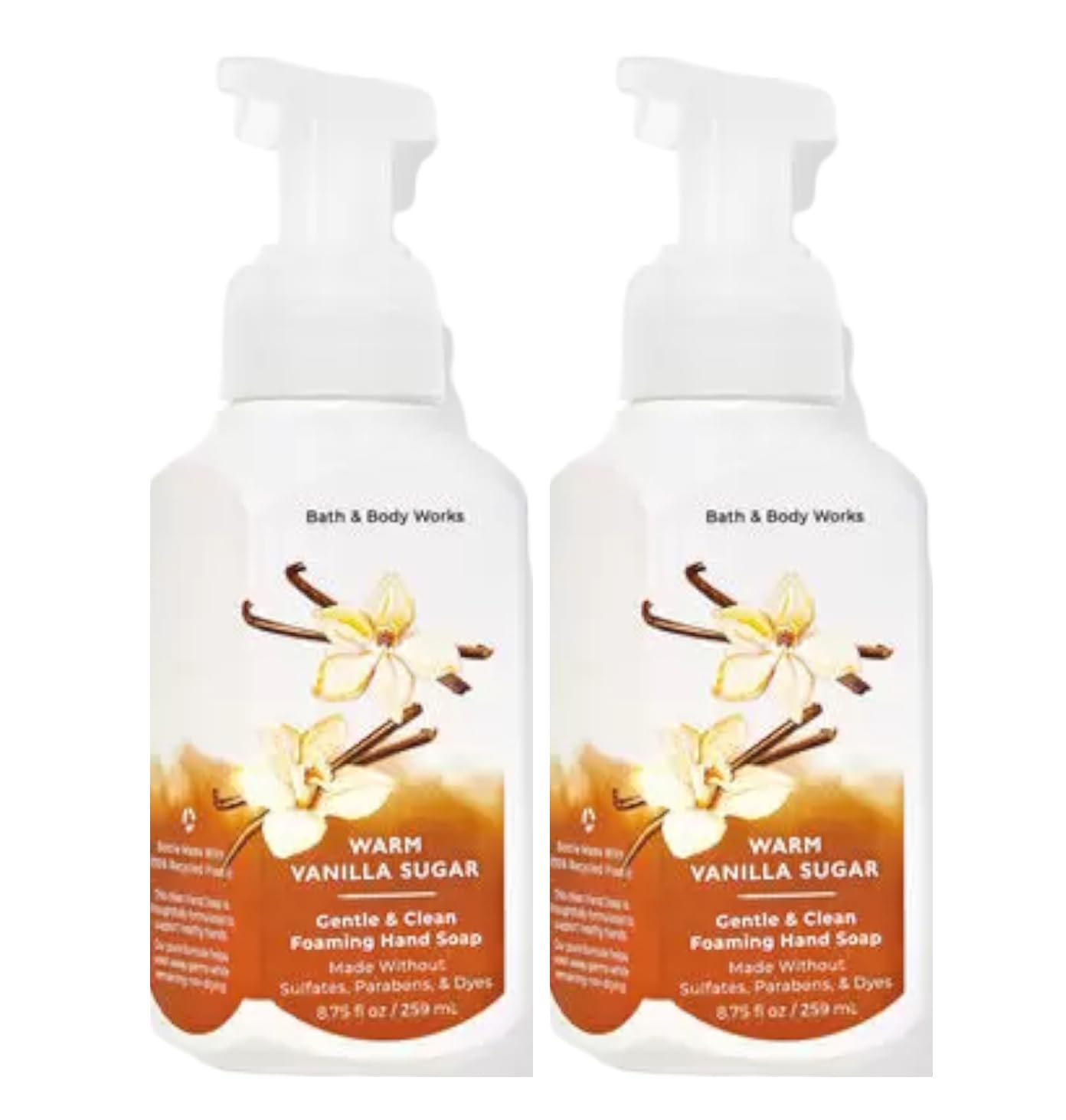 Bath & Body Works Gentle Foaming Hand Soap – Warm Vanilla Sugar, 8.75 oz (2-Pack)