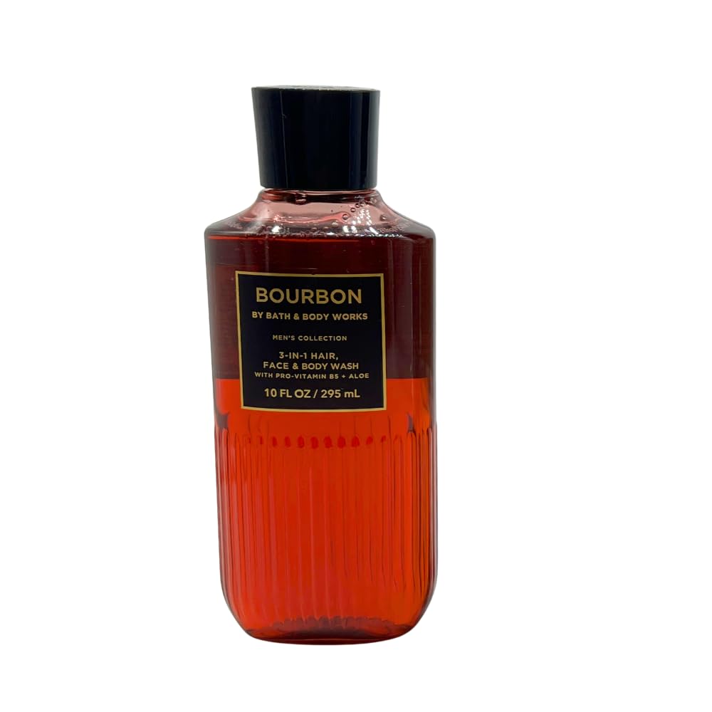 Bath & Body Works Bourbon, Noir & Ocean 3-in-1 Gift Set – 10 oz Each Hair, Face & Body Wash