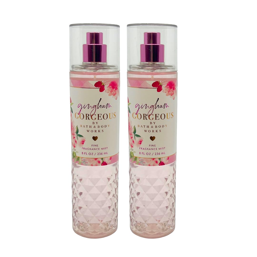 Bath & Body Works Gingham Gorgeous Mist – 8 Fl Oz x 2-Pack (2023 Limited Edition Gift Set)